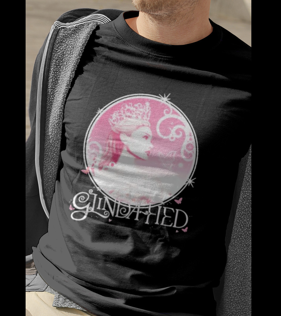 Glinda Fied Crowned Fairy Circle Butterflies T-Shirt