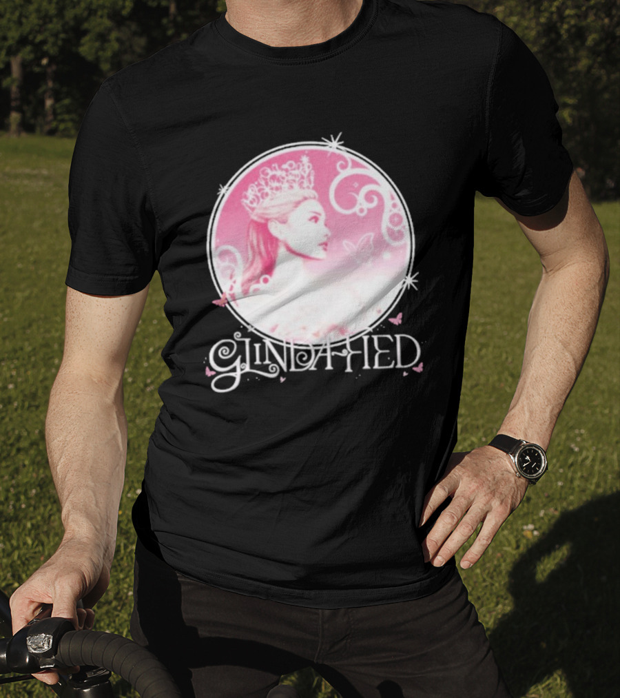 Glinda Fied Crowned Fairy Circle Butterflies T-Shirt