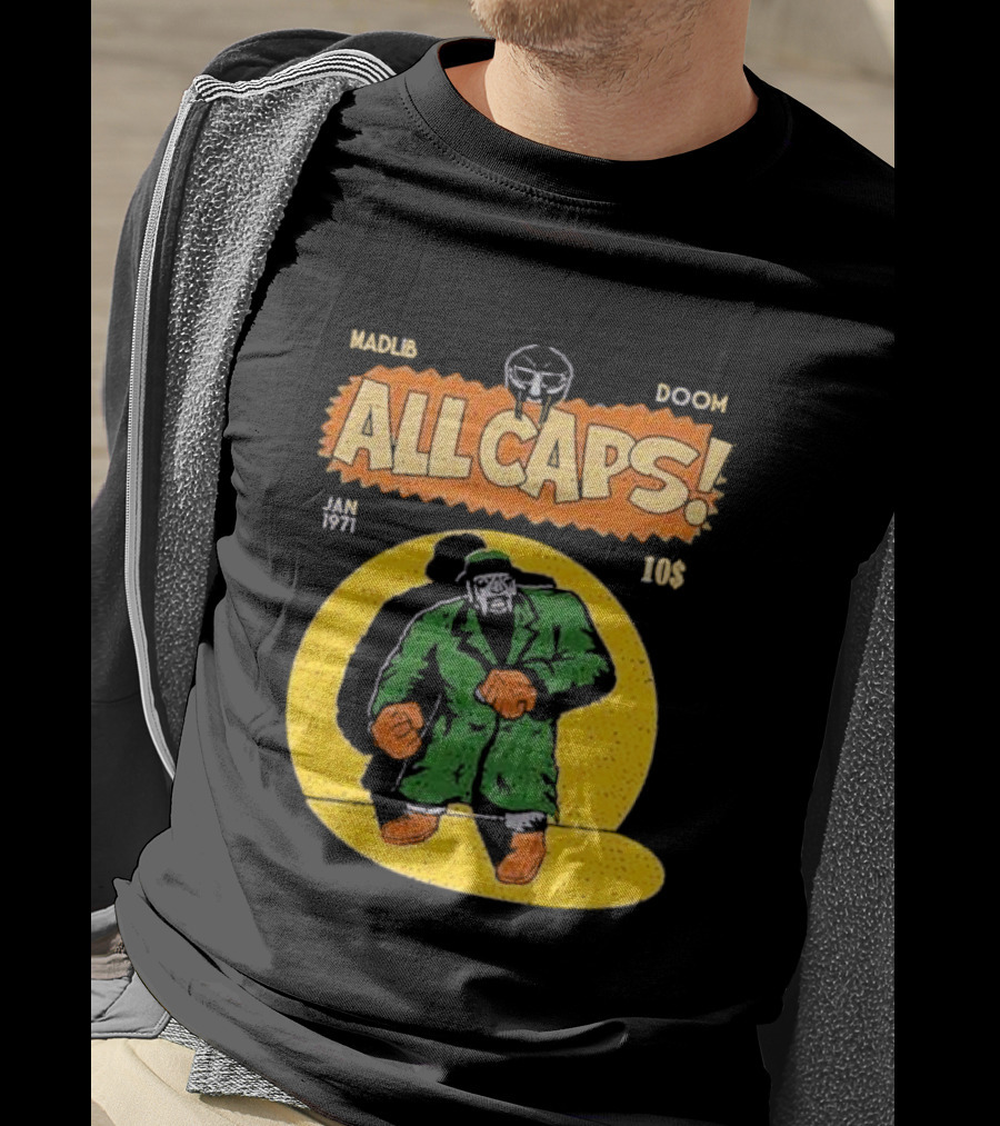 Madlib Doom All Caps January 1971 10 Cents T-Shirt