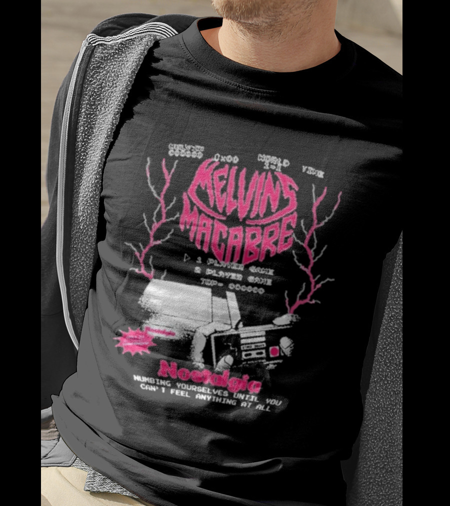 Melvins Macabre Nostalgia Numbing Yourself World View Meatcanyon 1 Player 2 Player Game 000000 T-Shirt