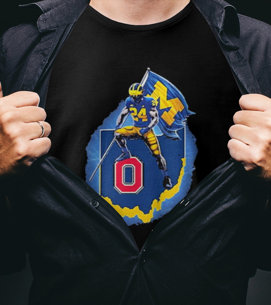 Michigan Victory Over Ohio Four Consecutive Wins Football Rivalry T-Shirt
