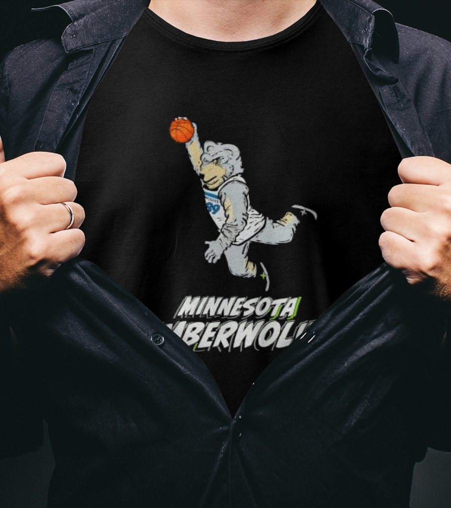 Minnesota Timberwolves Stadium Essentials Youth Mascot Slam Dunk T-Shirt