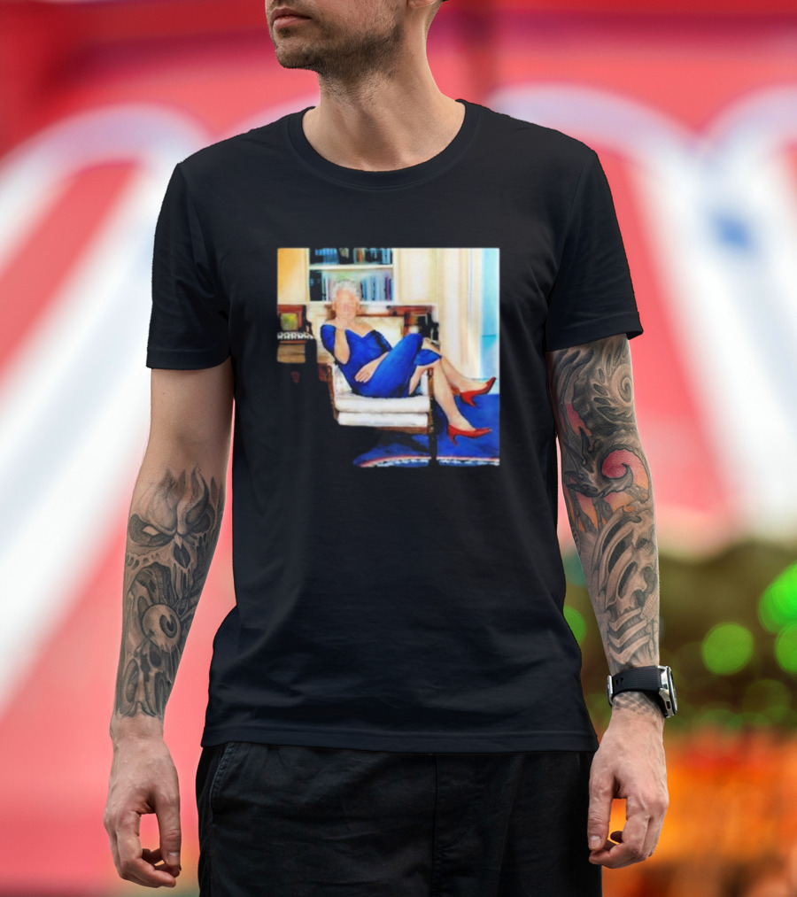 Parsing Bill Clinton Blue Dress Jeffrey Epstein Home T-Shirt
