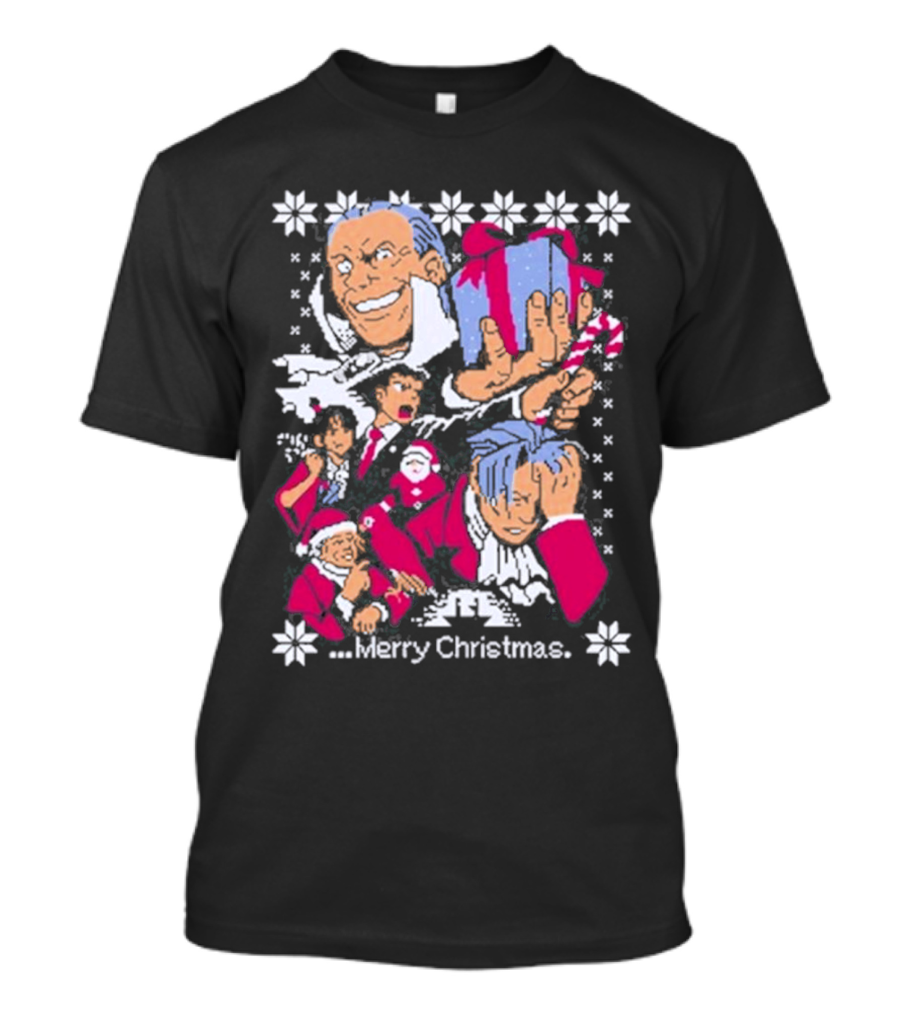 Merry Christmas Turnabout With Nina Matsumoto Characters T-Shirt