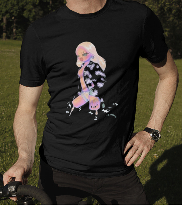 Rhea Raj Hunter Animated Pastel Fashion T-Shirt