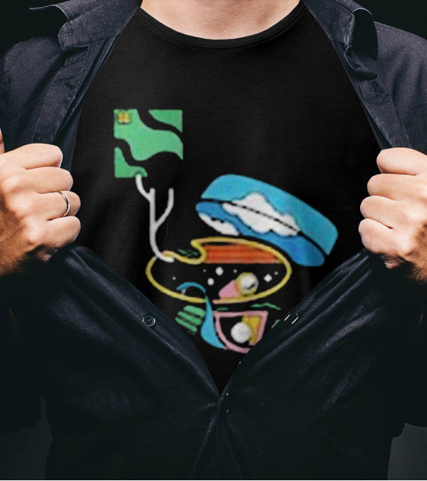 Check Your Vector Surreal Cosmic Voyage T-Shirt