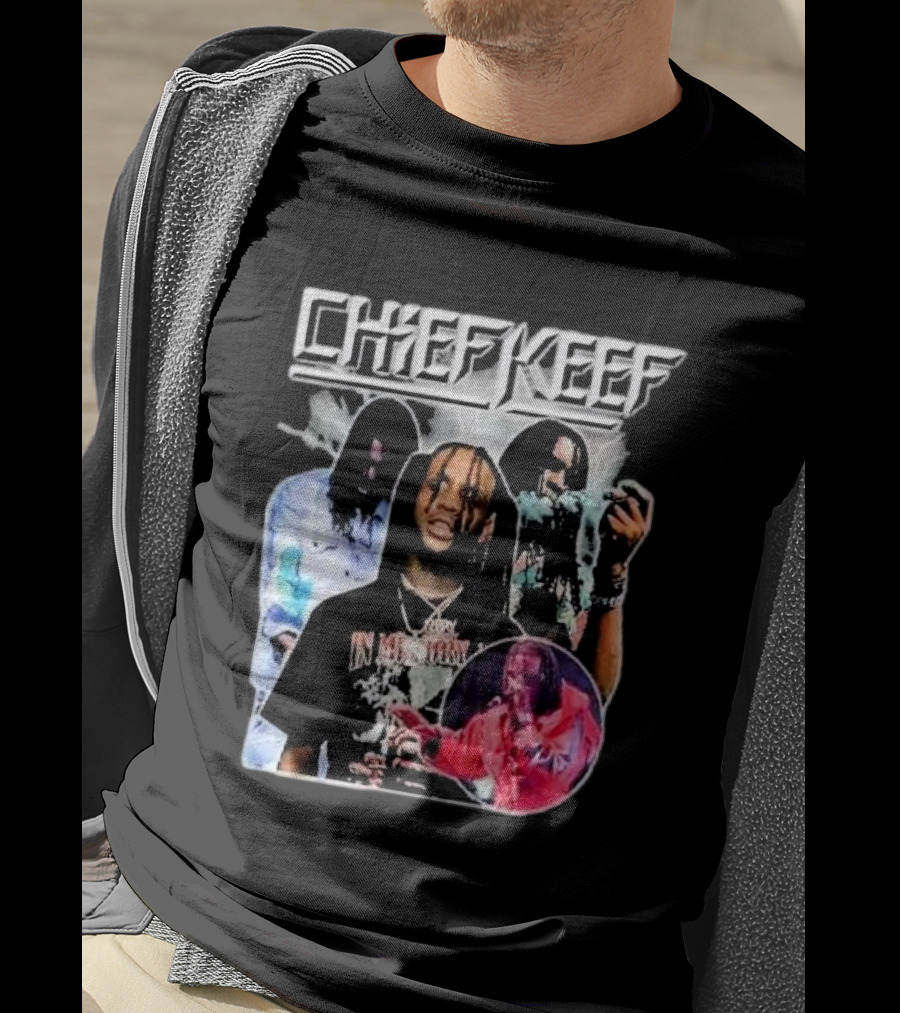 Chief Keef Collage Smoke And Red T-Shirt