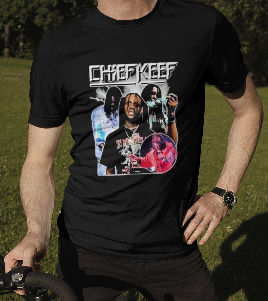 Chief Keef Collage Smoke And Red T-Shirt