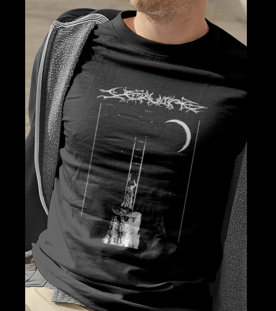 De Leaving Gildan Softstyle Ladder To Crescent Moon T-Shirt