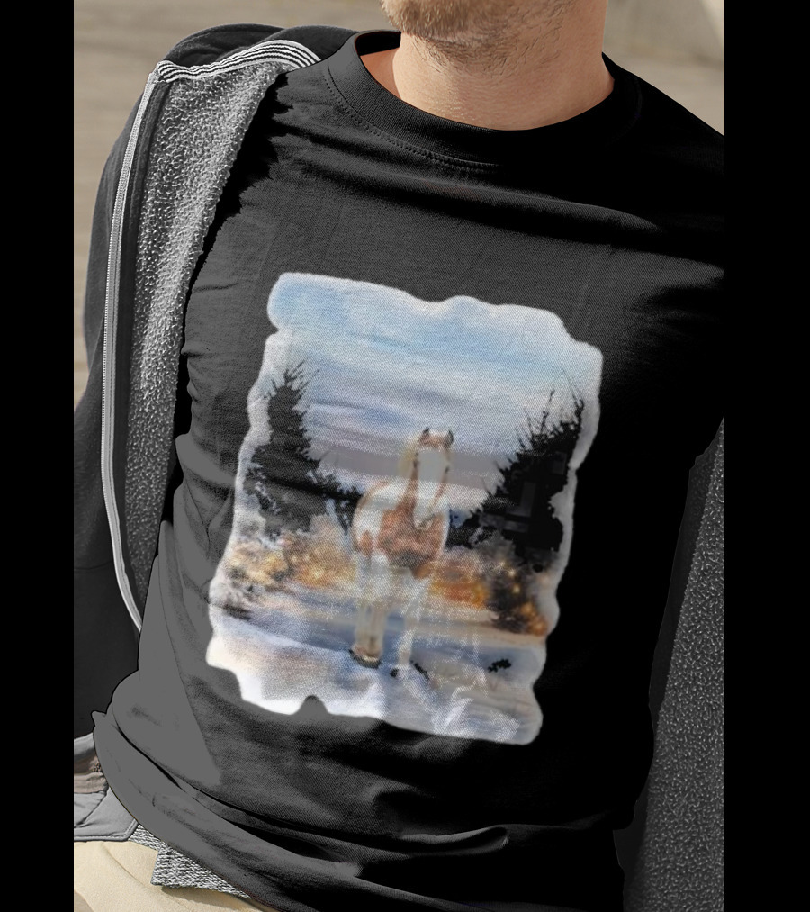 Katie Van Slyke Bo Ho Ho Horse In Winter Wonderland T-Shirt