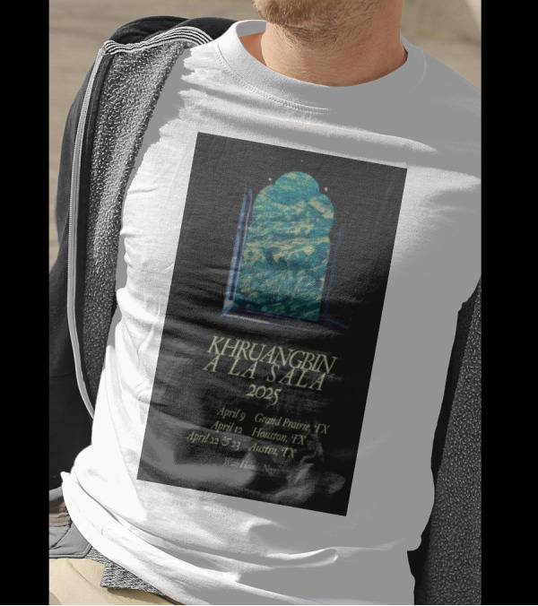 Khruangbin A La Sala 2025 Austin TX April 22-23 With Helado Negro T-Shirt