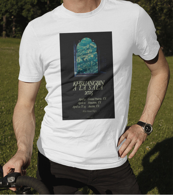 Khruangbin A La Sala 2025 Austin TX April 22-23 With Helado Negro T-Shirt