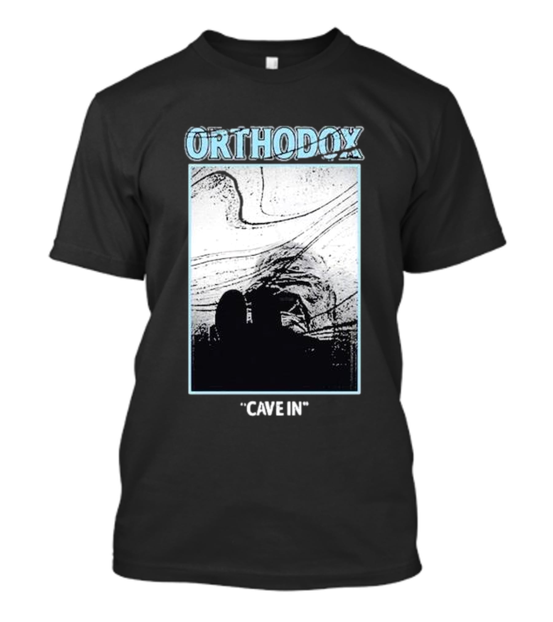Orthodox Cave In Monochrome Abstract T-Shirt