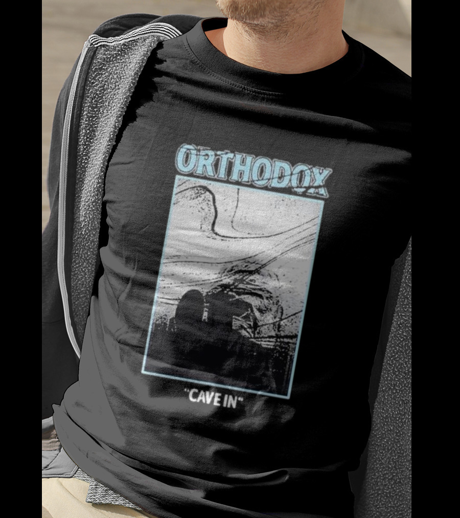 Orthodox Cave In Monochrome Abstract T-Shirt