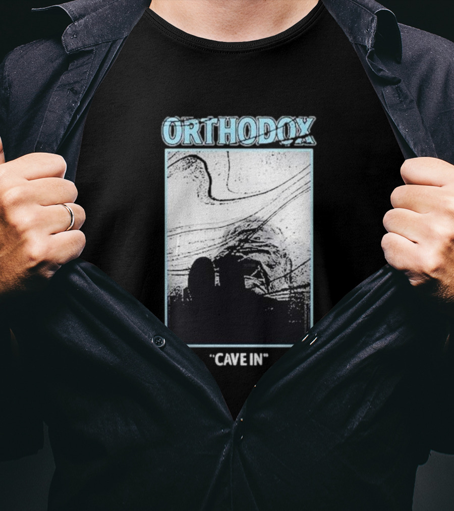 Orthodox Cave In Monochrome Abstract T-Shirt