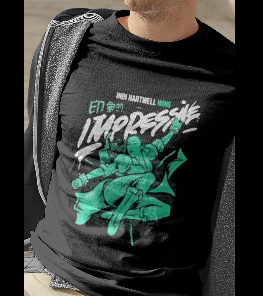 Indi Hartwell Wins Impressive T-Shirt