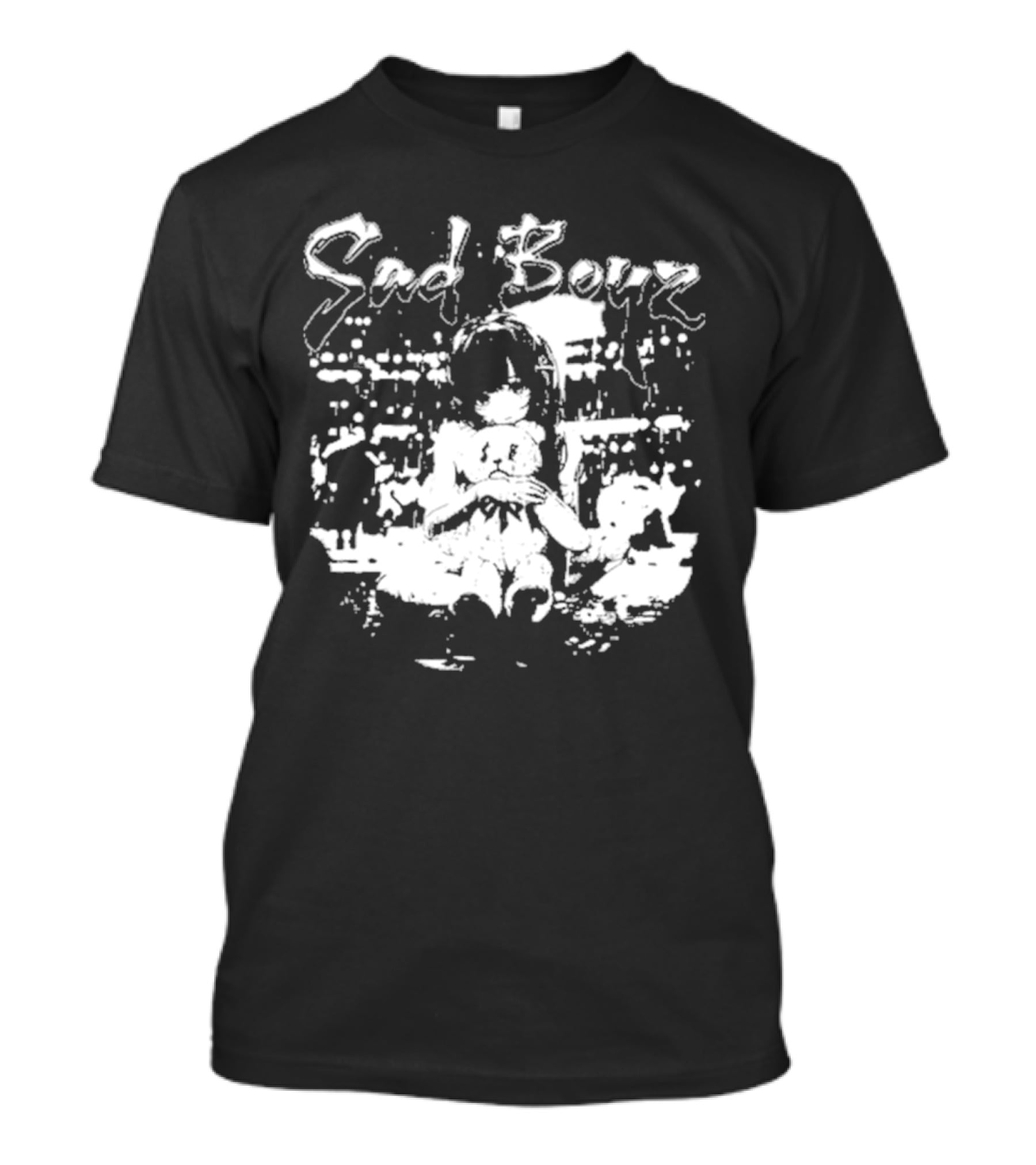 Sad Boyz Sad Bear Girl Cityscape T-Shirt