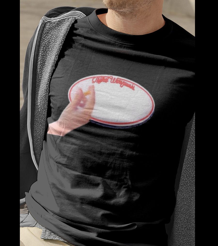 Trójkąt Warszawski White Plate With Hand And Cigarette T-Shirt