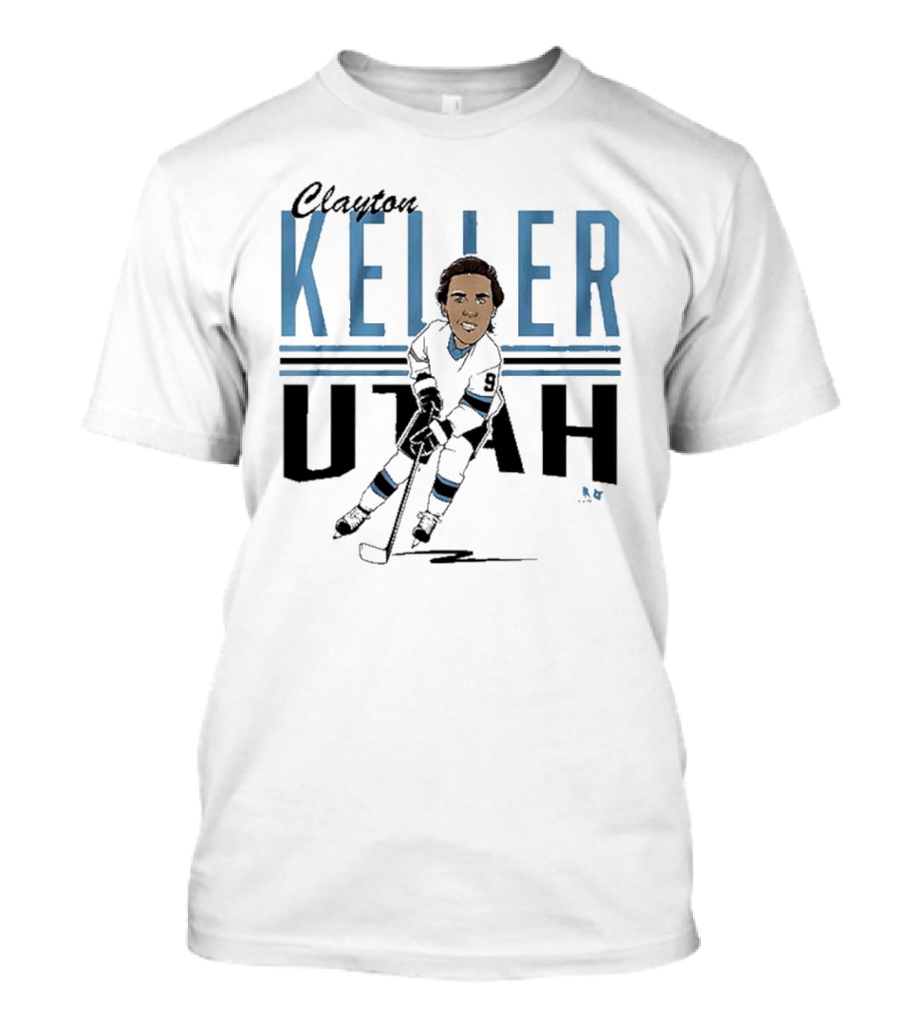 Clayton Keller Utah Center Ice Caricature T-Shirt