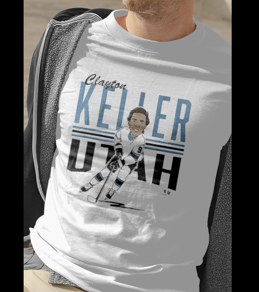 Clayton Keller Utah Center Ice Caricature T-Shirt
