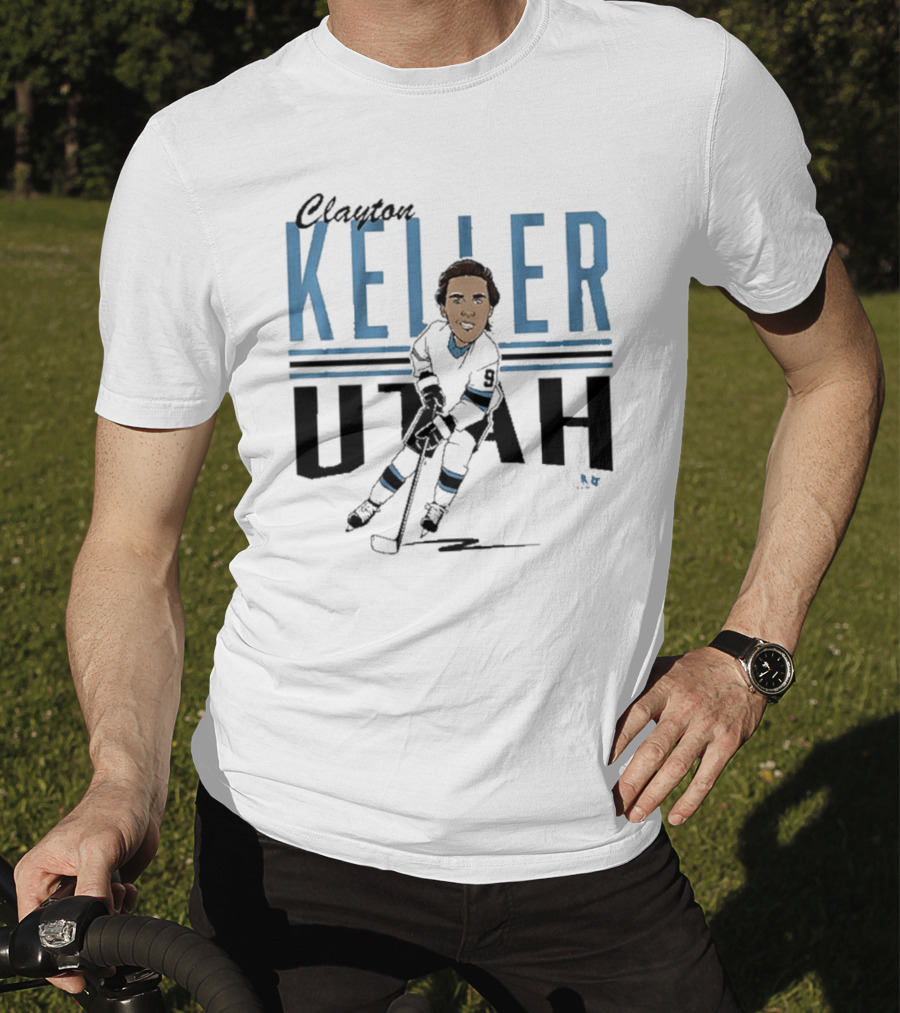 Clayton Keller Utah Center Ice Caricature T-Shirt