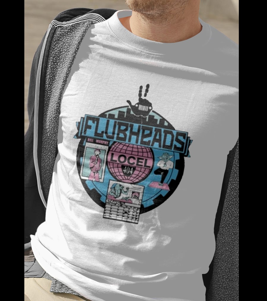 Flubheads Bill Murphy Locel 404 Retro Robot T-Shirt
