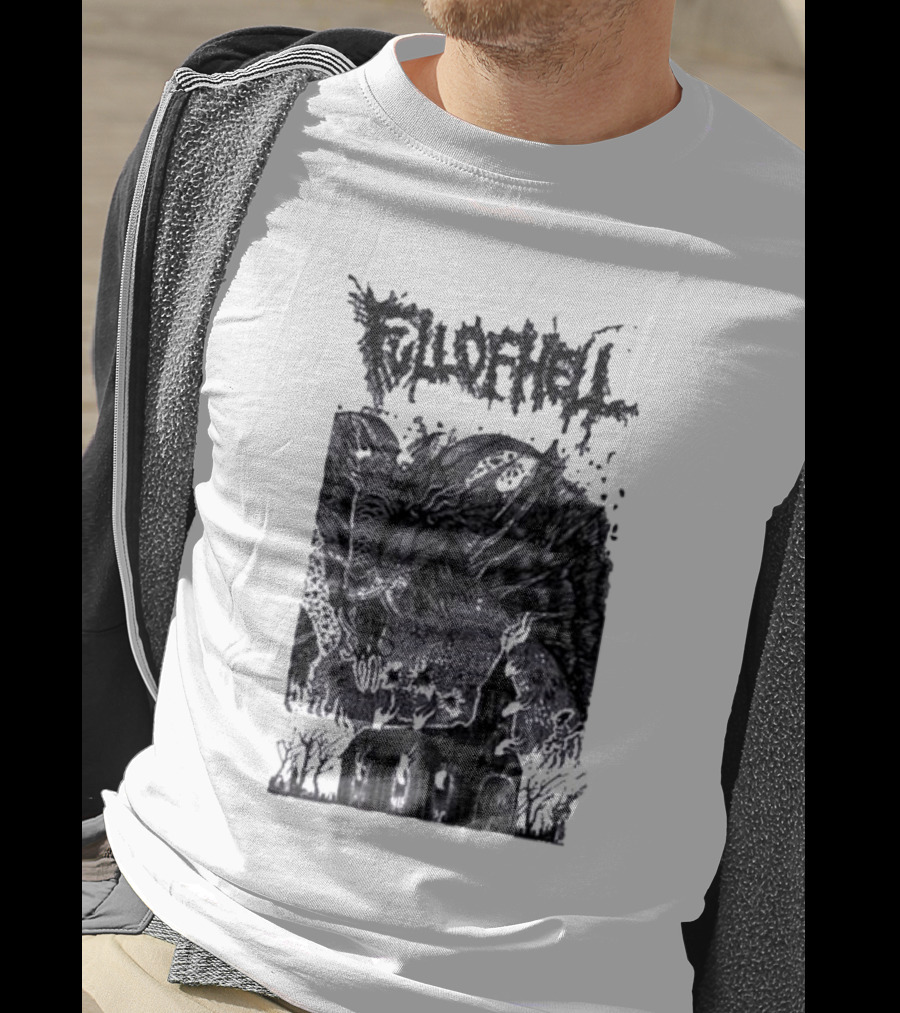 Full Of Hell Demon Goat Over Church Scene T-Shirt