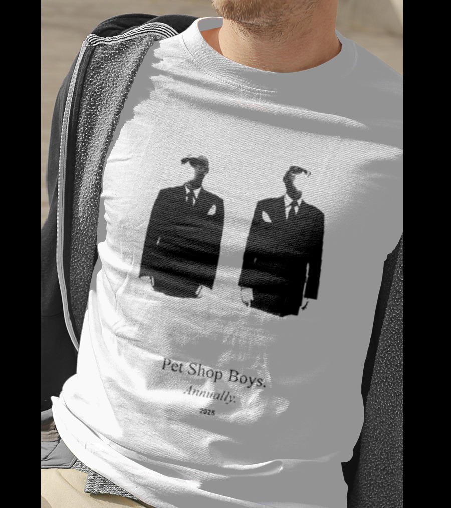 Pet Shop Boys Annually 2025 Black Suit T-Shirt