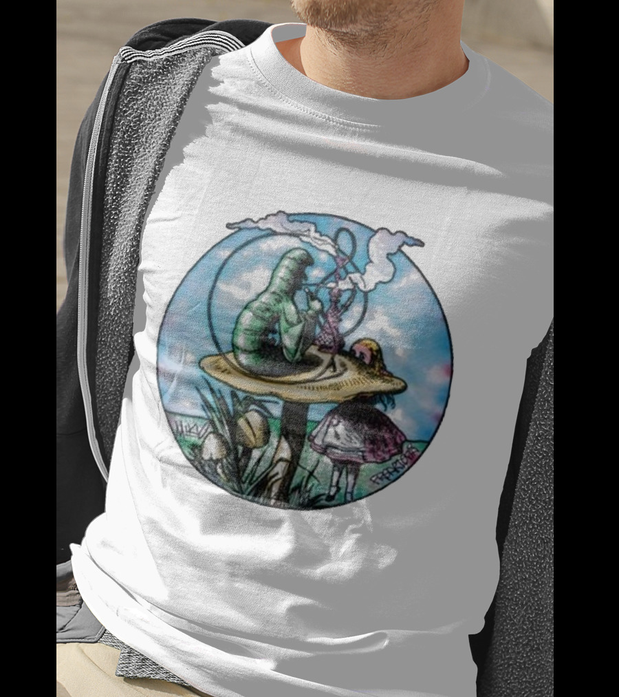 Red Hot Chili Peppers X Freaktopia Caterpillar Mushroom Wonderland T-Shirt