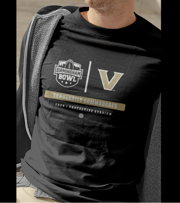 Vanderbilt Commodores Birmingham Bowl 2024 Protective Stadium T-Shirt
