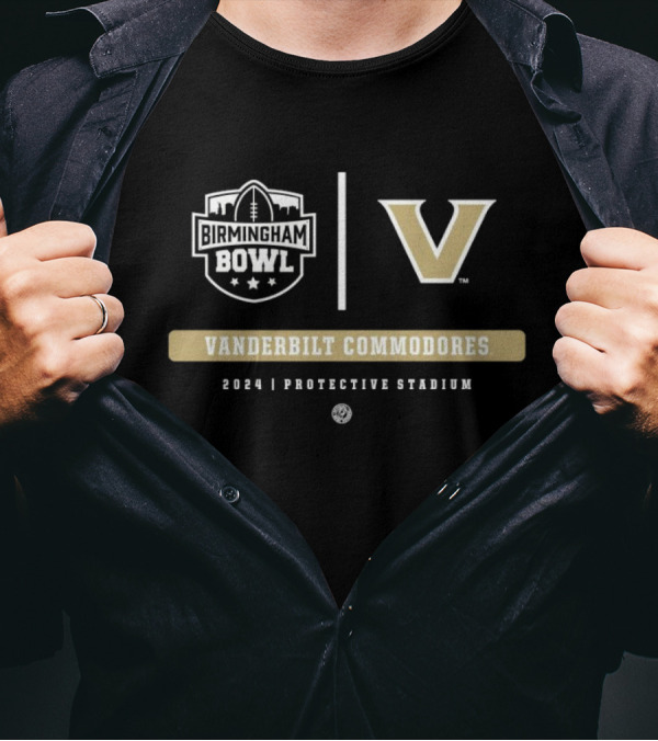 Vanderbilt Commodores Birmingham Bowl 2024 Protective Stadium T-Shirt