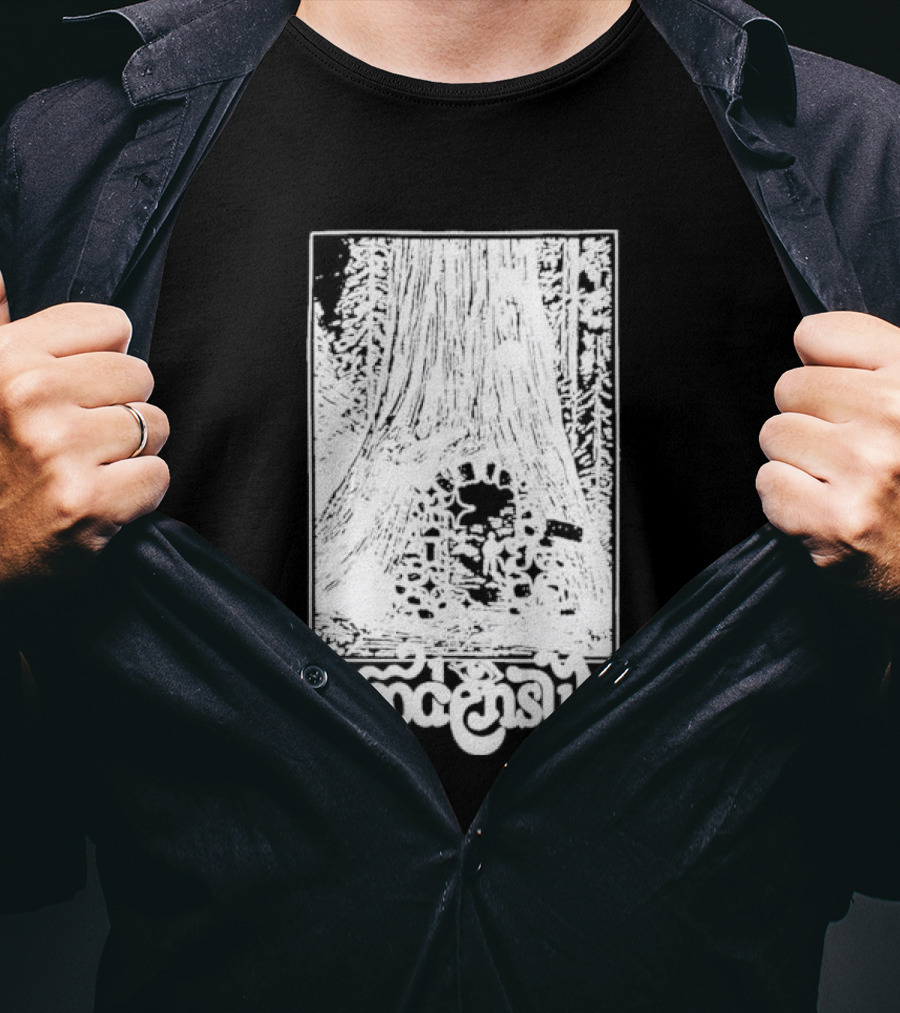 Woodensun Enchanted Realm Beneath The Giant Tree T-Shirt