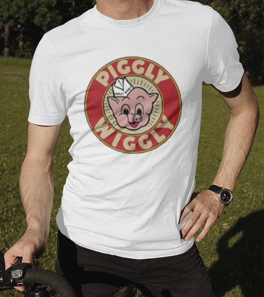 Piggly Wiggly Vintage Retro Logo Iconic Pig Image T-Shirt