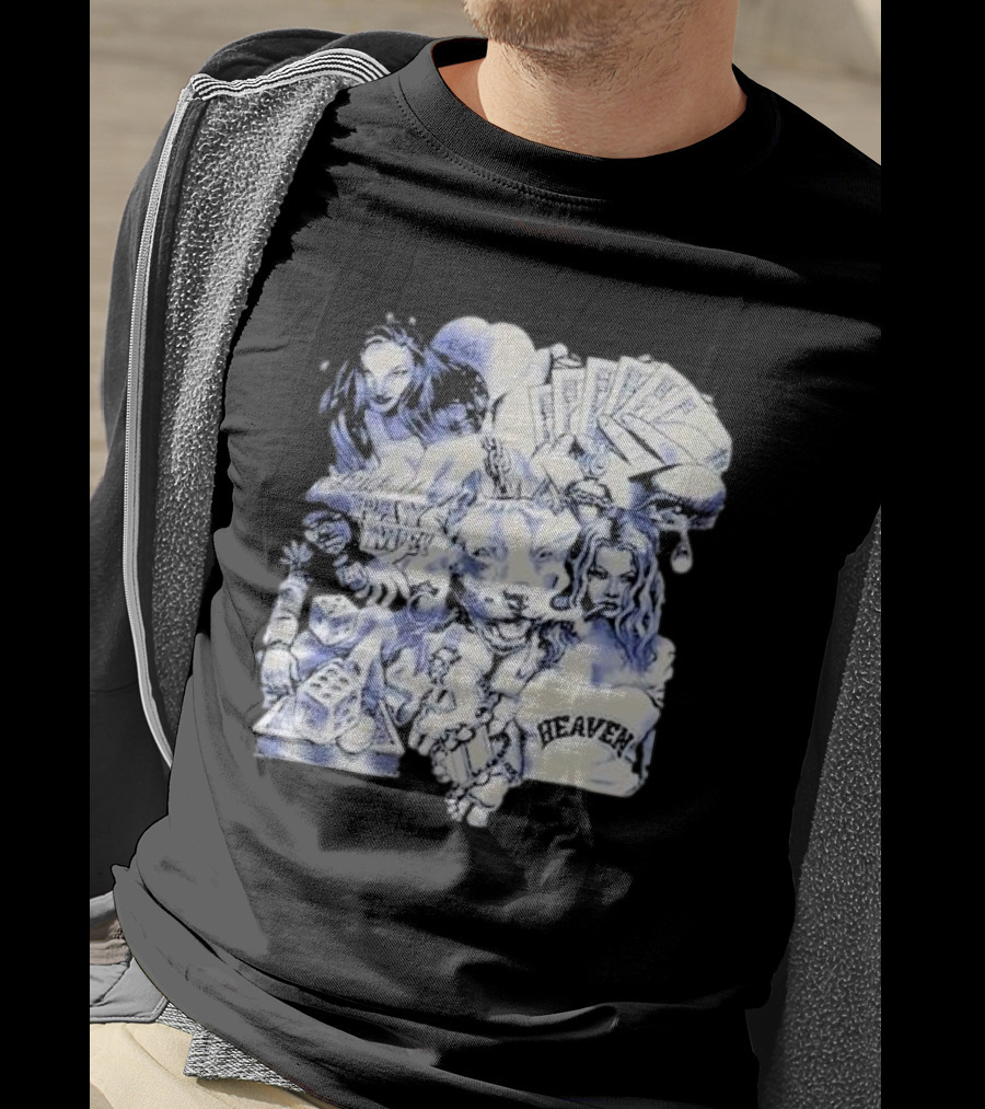 Geezyworld Heaven OTX FYPM Dice Cards Chains Women T-Shirt