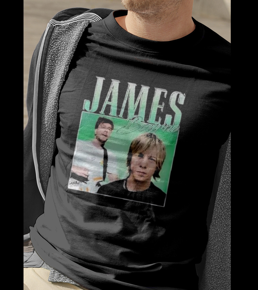 James Bourne Duo Musical Tribute Green Background T-Shirt