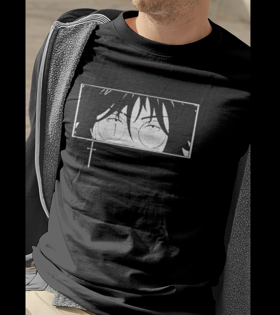 Mercy Zenin Maki Eyes Anime Manga Style Cross T-Shirt
