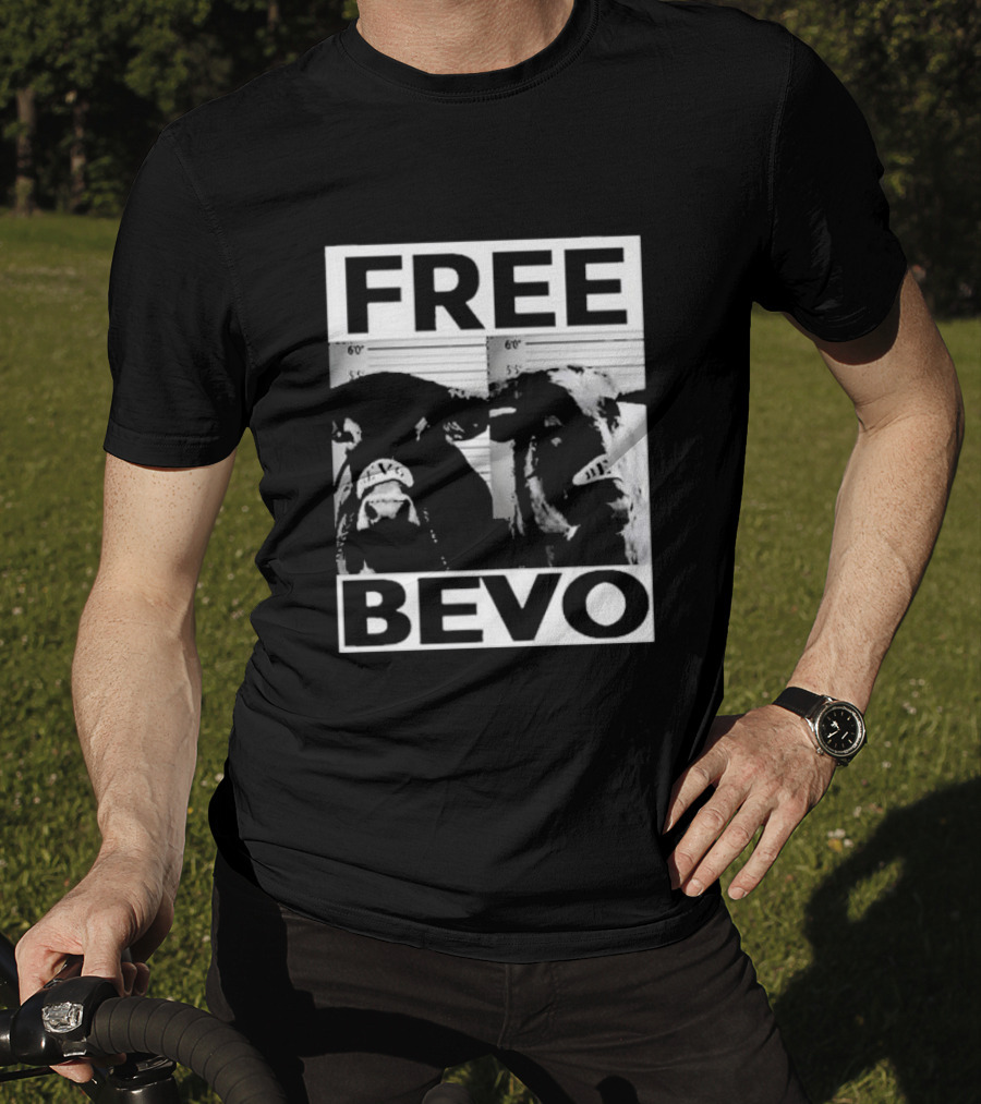 Free Bevo Mugshot Cow T-Shirt