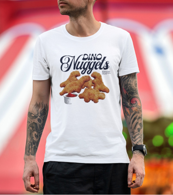 Premium T-Shirt: Dino Nuggets I Don't Care That I'm A Grown Adult Playful Food Humor T-Shirt Dino Nuggets I Don't Care That I'm A Grown Adult Playful Food Humor T-Shirt