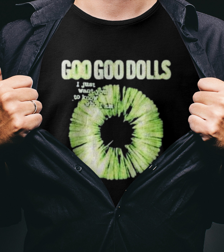 Goo Goo Dolls I Just Want You To Know Who I Am Green Circular T-Shirt