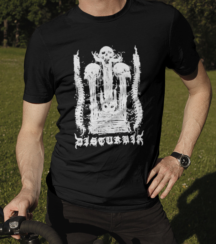 Xenomort Disturbia Skull And Spinal T-Shirt