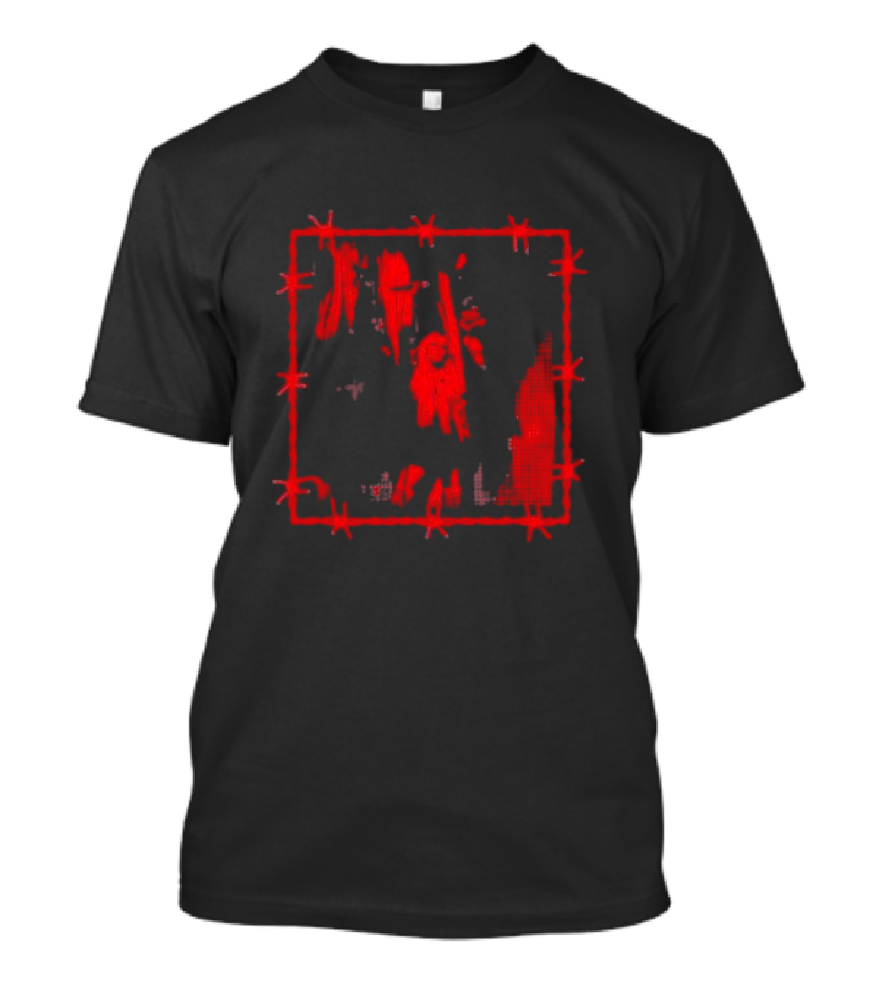 Avril Lavigne Red Barbed Wire Devil Horns T-Shirt