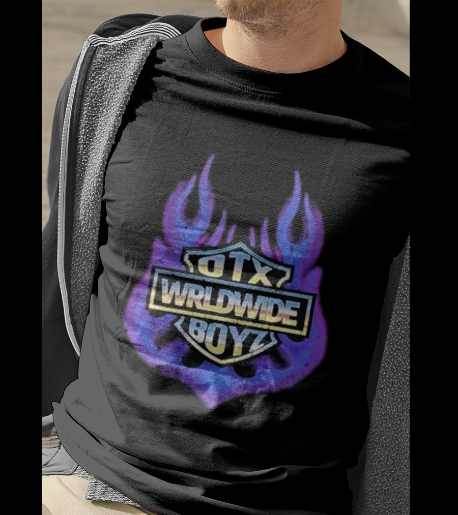 Geezyworld Otx Wrldwide Boyz Flame T-Shirt