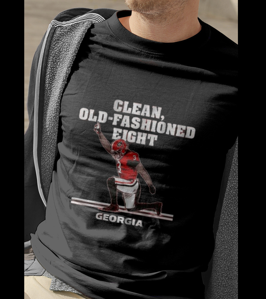 Georgia Football Clean Old-Fashioned Eight T-Shirt