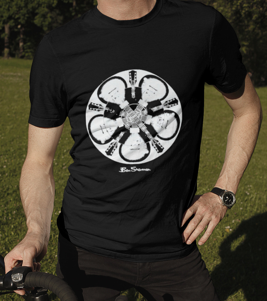Guitar Mandala Ben Sherman Optical Illusion T-Shirt