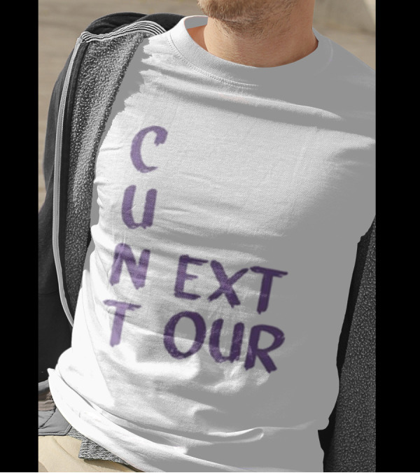 C U Next Tour Text Vertical Layout T-Shirt