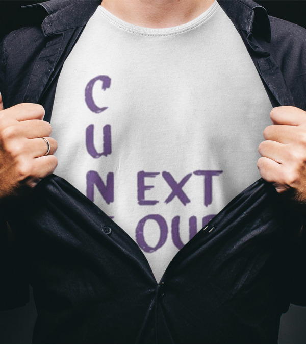 C U Next Tour Text Vertical Layout T-Shirt