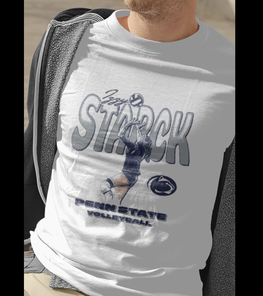 Izzy Starck Volleyball Penn State Player Graphic With University T-Shirt