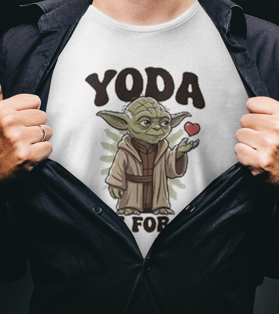 Yoda One For Me Star Wars Valentine's Day Message With Heart T-Shirt