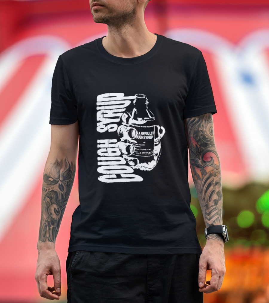 Awful Lot Of Cough Syrup Warning Bottle T-Shirt