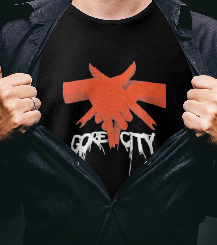 Pentagram Hands Gore City T-Shirt